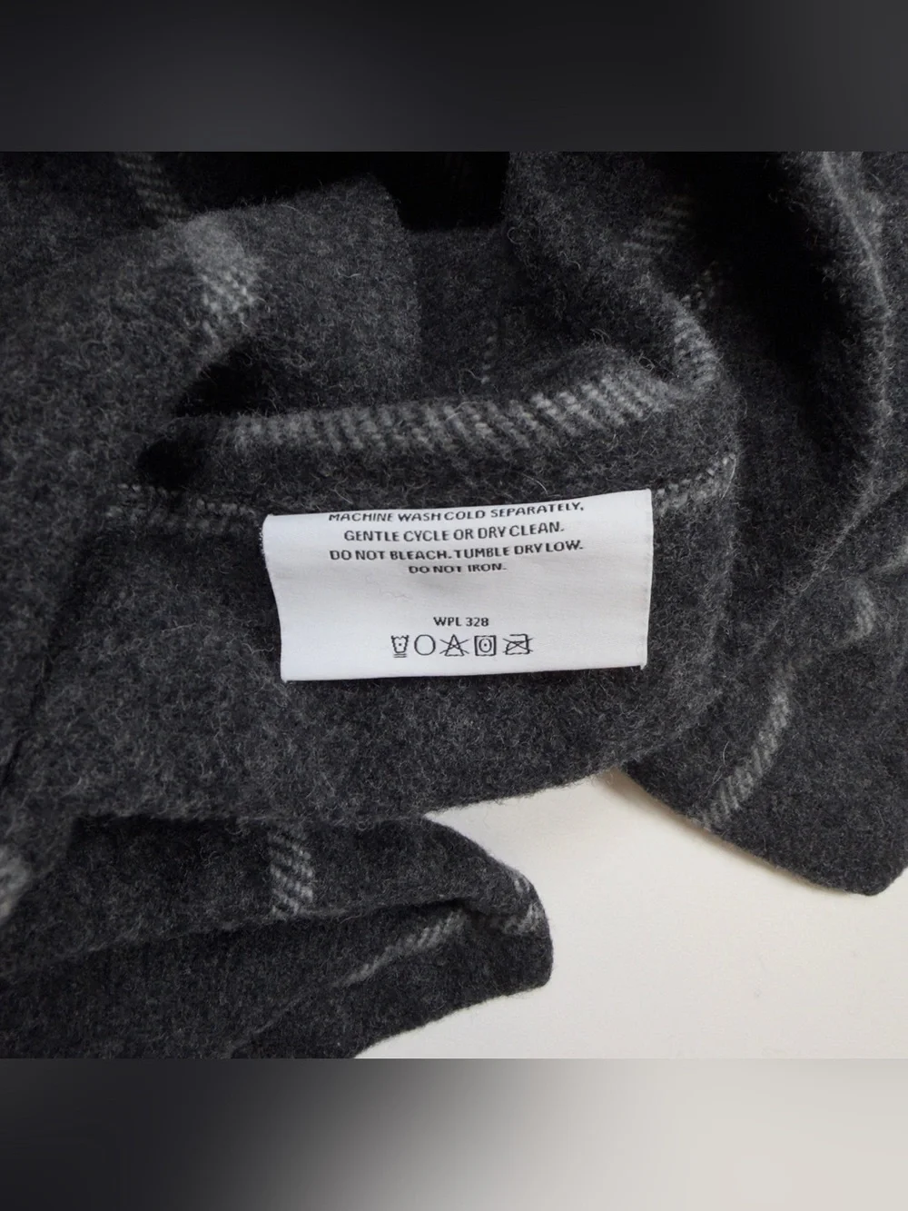 Pendleton Room & Board 1 Wool Blanket & 2 Shams Set Irving Stripe 79x82 Grey USA